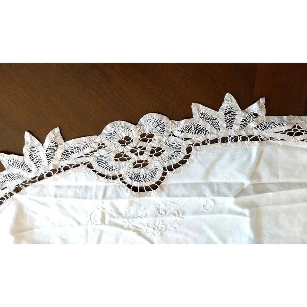 Vintage Madeira Lace Tablecloth 128